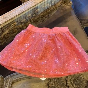 Carter’s baby girl sparkly coral skirt